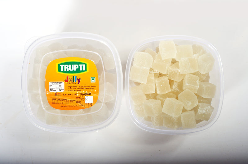 Lichi Jelly cube with sugar coated (In container)