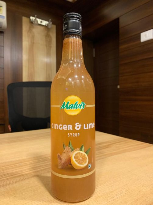 Malvi's Ganger & Lime Syrup - lonavalafood