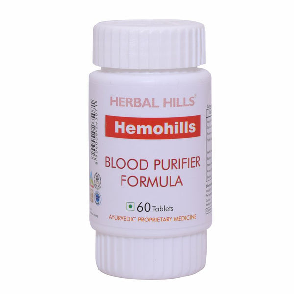 Herbal Hils Hemohills 60 Tablets - Natural Blood Purifier, Herbal Supplement for blood cleanse, Promotes healthy glowing skin