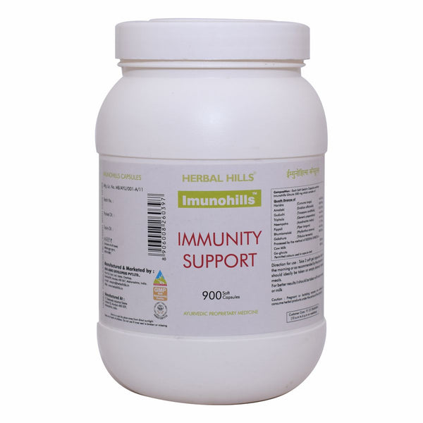 Herbal Hills Imunohills - Value Pack 900  Capsule - immune booster, Immune tonic with clarified butter, Improved detoxification, enhanced metabolism - soft capsule