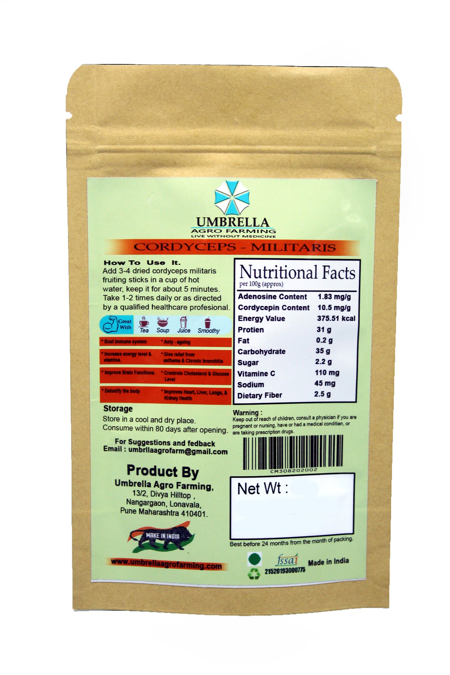 Cordyceps Militris Raw Harb