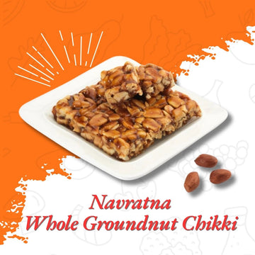 Navratna Whole Groundnut / Peanut/ Shengdana  Chikki