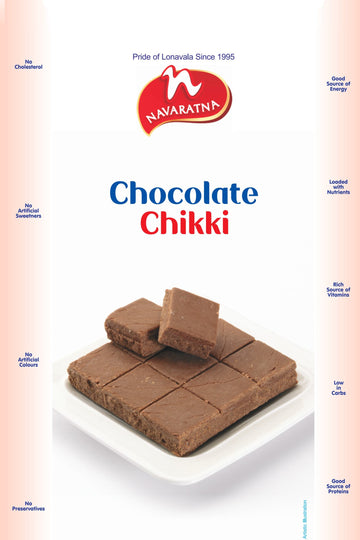 Navratna Chocolate Chikki - Lonavalafoods.com