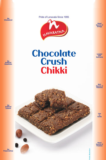 Navratna Chocolate Crush Chikki - Lonavalafoods.com