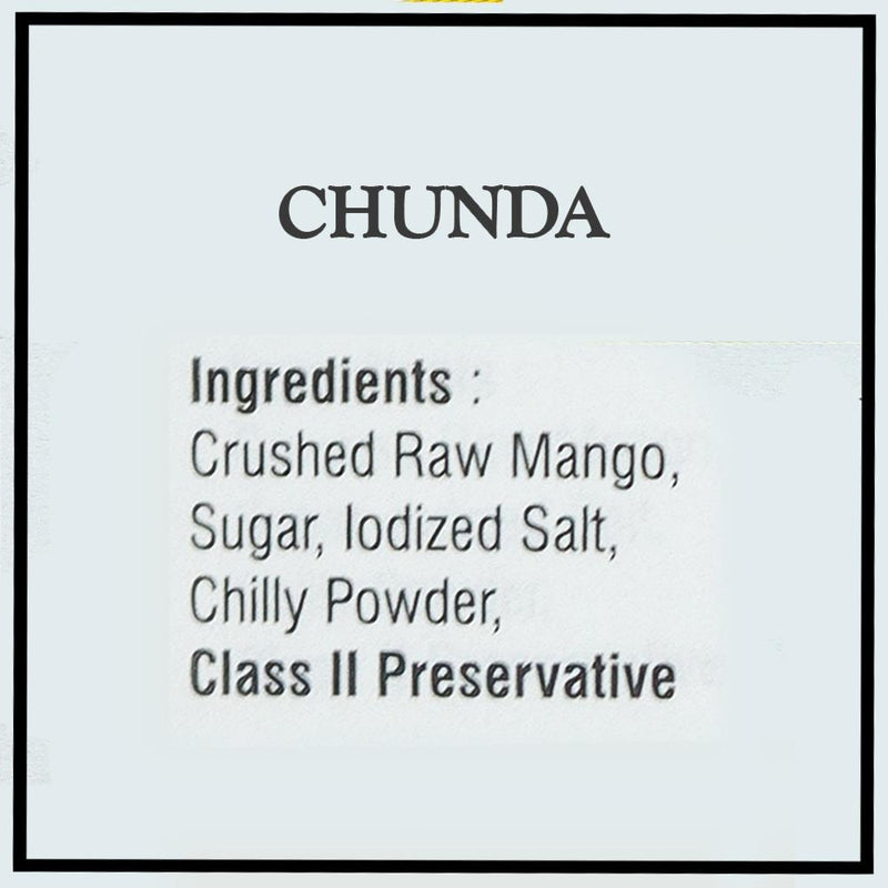 Chunda in standy (Set of 4 - 200gm each) - Kishor Masalewala