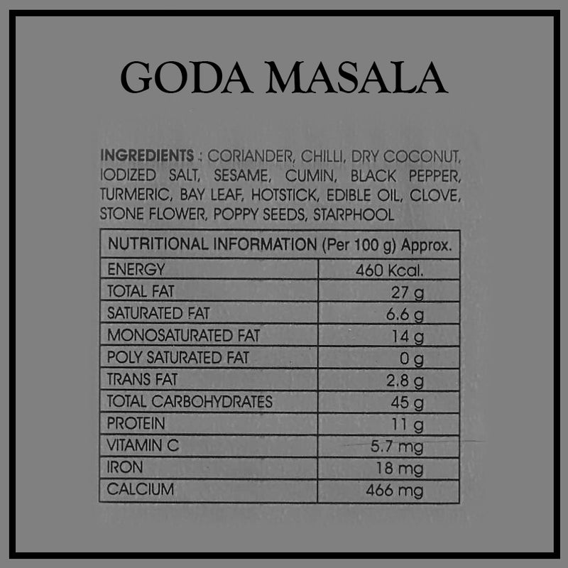 Goda Masala / गोडा मसाला - Kishor Masalewala