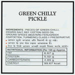 Green Chilly pickle in standy (Set of 4 - 200gm each) - Kishor Masalewala