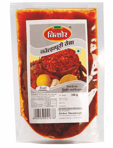 Kolhapuri Thecha (Set of 2 - 100gm each) - Kishor Masalewala