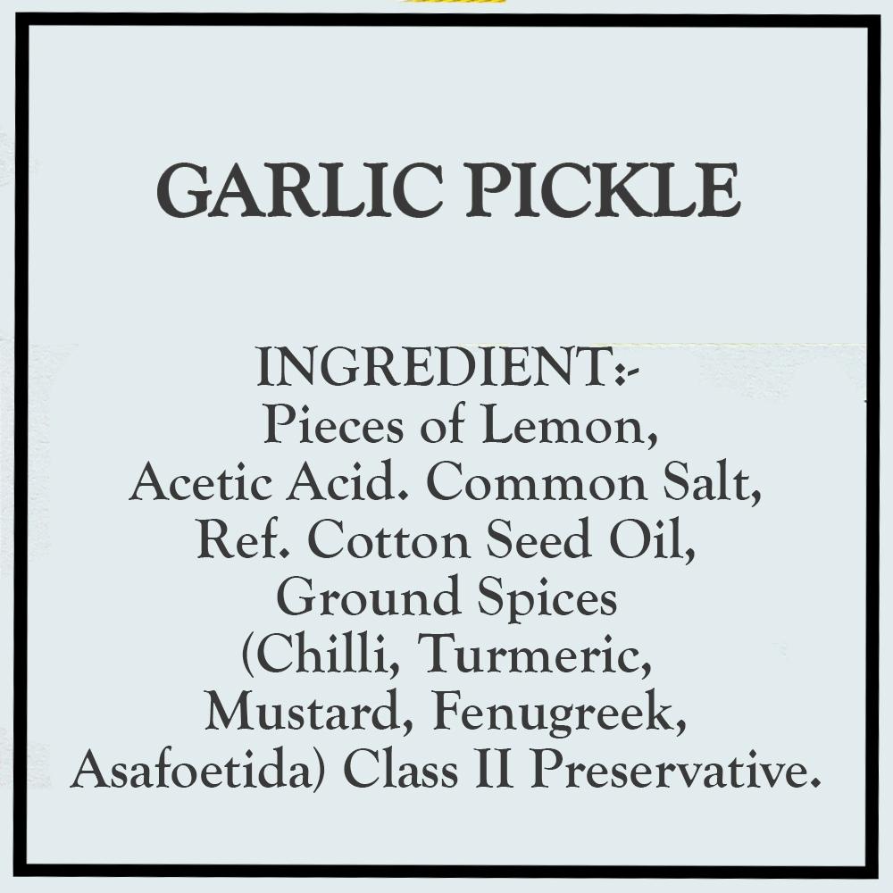 Lime Pickle / Lemon Pickle/ Limbu Achar in standy  (Set of 4 - 200gm each) - Kishor Masalewala