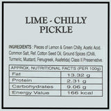 Lime chilly / Lemon Chilly Pickle/ Lime Chilli Pickle/ लिंबू मिरचीचे लोणचे (Set of 4 - 200gm each) - Kishor Masalewala