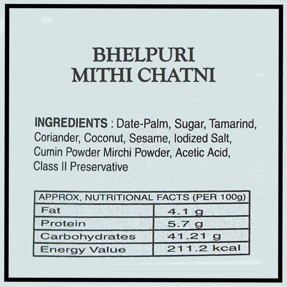 Mithi Chatani /मिठी चटणी( Pouch) (Set of 2 - 100gm each) - Kishor Masalewala