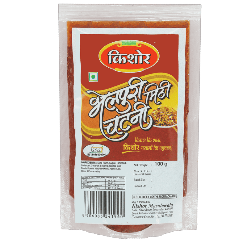 Mithi Chatani( Pouch) (Set of 2 - 100gm each) - Kishor Masalewala