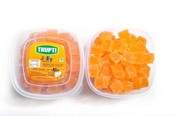 Mango Jelly cube with sugar coated (In container)