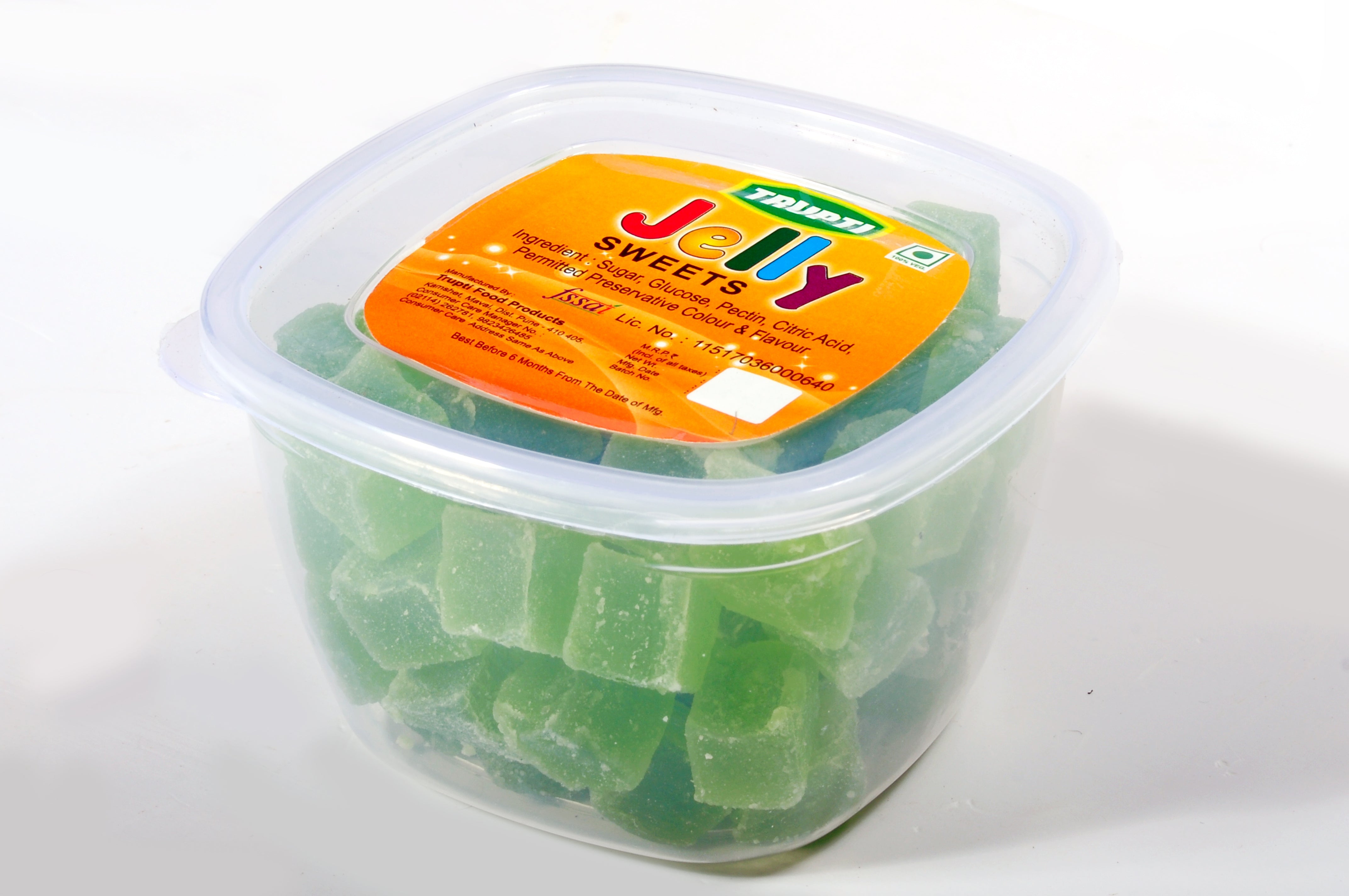 Kachi Keri Jelly cube with sugar coated (In container)