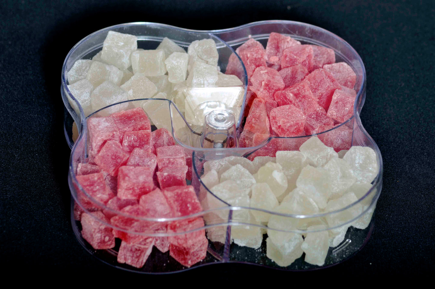 Red & white 4 in one Gift hampers (Jelly cube with sugar coated) - lonavalafood