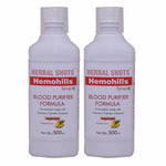 Herbal Hills Hemohills Herbal Shots 500ml (Pack of 2) Pure  syrup for blood purification, skin care and enhanced immunity