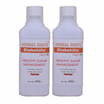 Herbal Hills Diabohills Herbal Shots 500ml (Pack of 2) diabetes liquid, daily use, tasty, 30ml daily for healthy sugar control