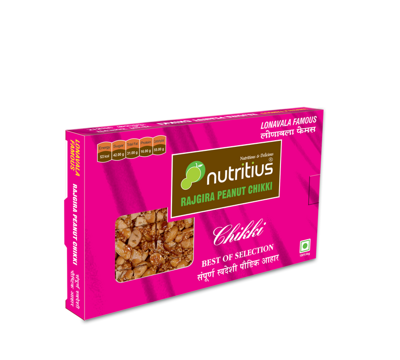 Nutritius Rajgira Peanut Chikki