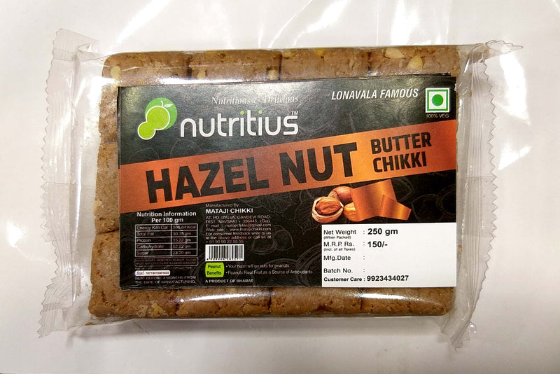 Nutritius Hazelnut Butter Chikki - lonavalafood