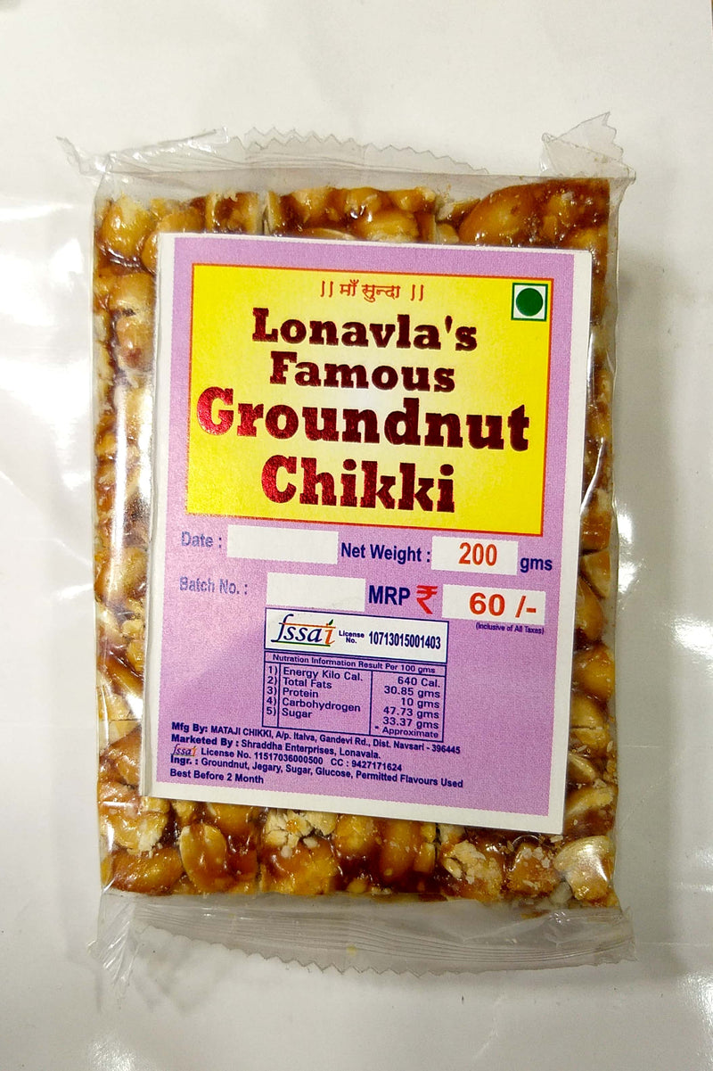 Nutritius Groundnut Chikki - lonavalafood