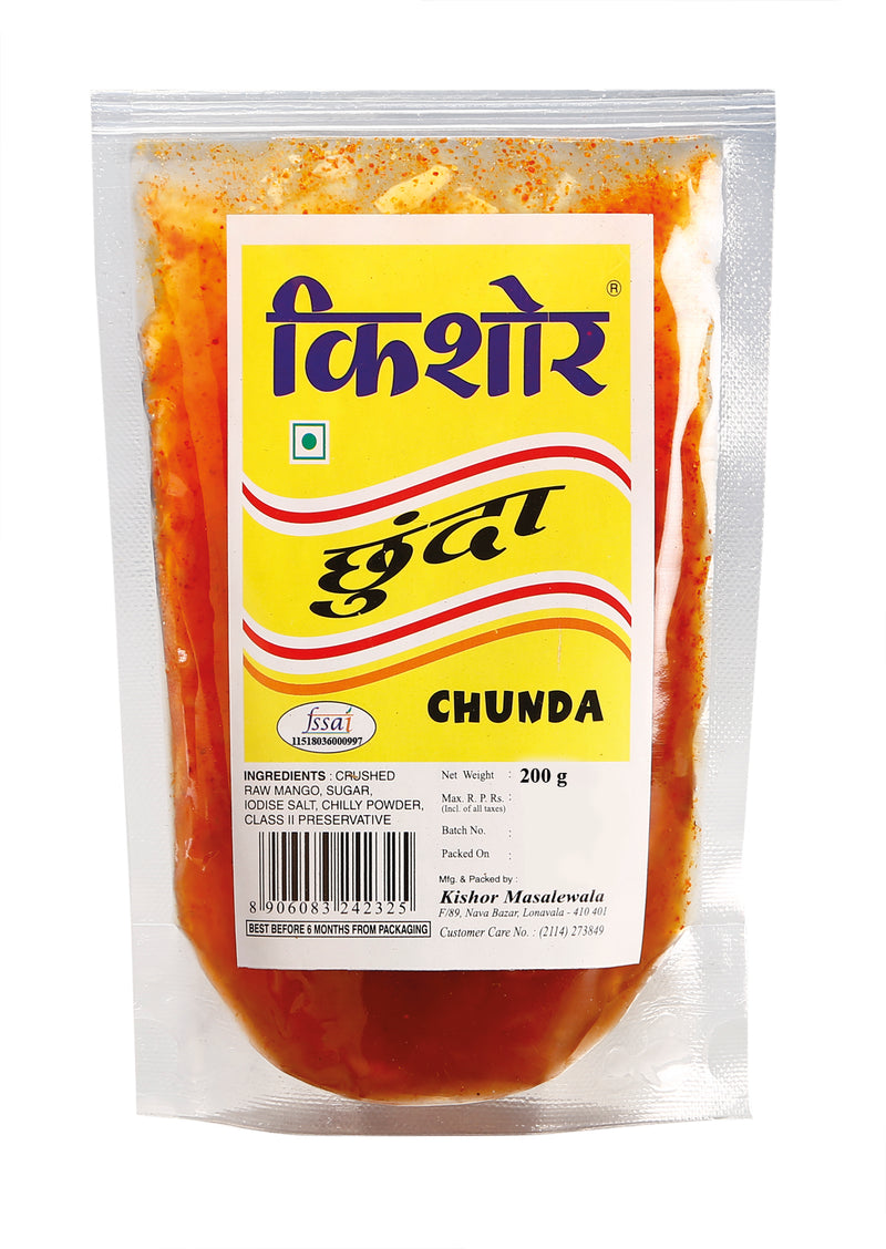 Chunda in standy (Set of 4 - 200gm each) - Kishor Masalewala