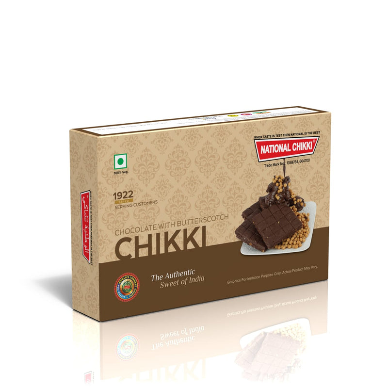 National's  Chocolate Buterscotch Chikki - lonavalafood