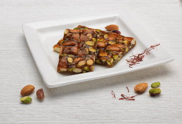 Navratna Almond, Pista, Saffron chikki