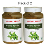Herbal Hills Brahmi Powder - 100 gms (Pack of 2) Natural Brahmi leaves (Bacopa) - For Brain and memory