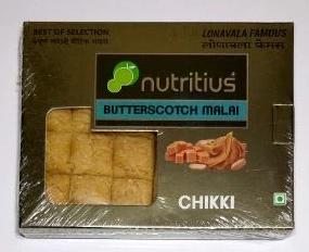 Nutritius Butterscotch Malai Chikki - lonavalafood