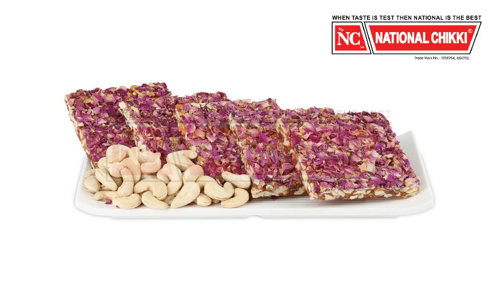 National's Cashewnut with Rose Petals Chikki