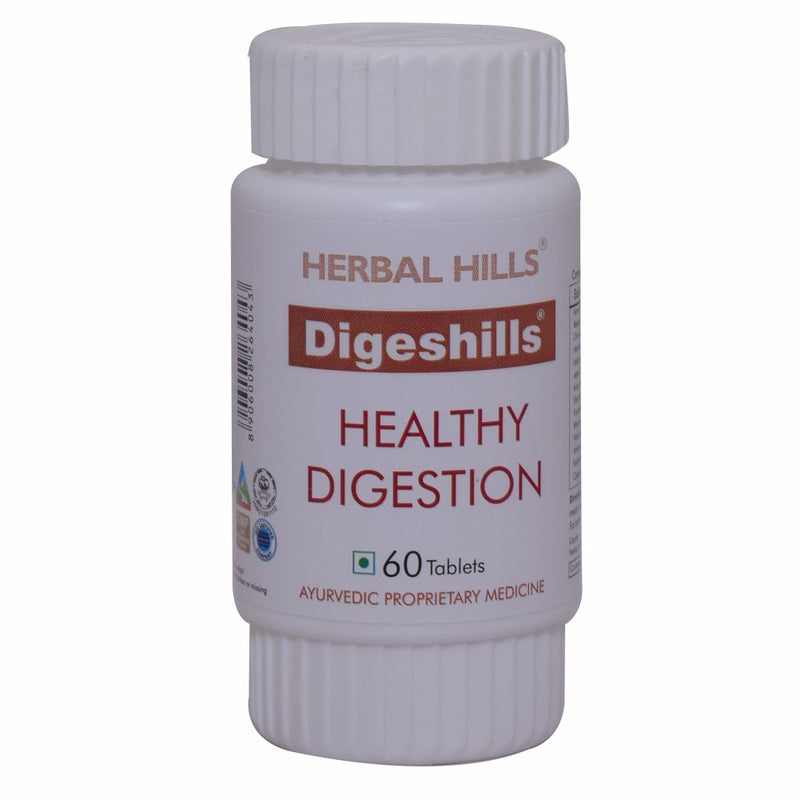 Herbal Hills Digeshills 60 Tablets - Healthy Digestion Tablets - A Complete mind-body solution for overcoming digestive disorders.