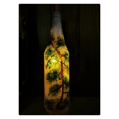 Decorative light glass bottle - lonavalafood