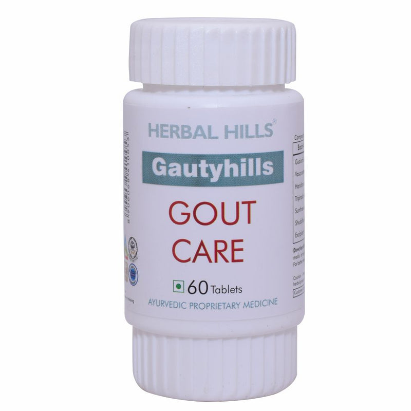 Herbal Hills Gautyhills 60 Tablets Uric Acid Support - Supports normal kidney function and Uric acid levels