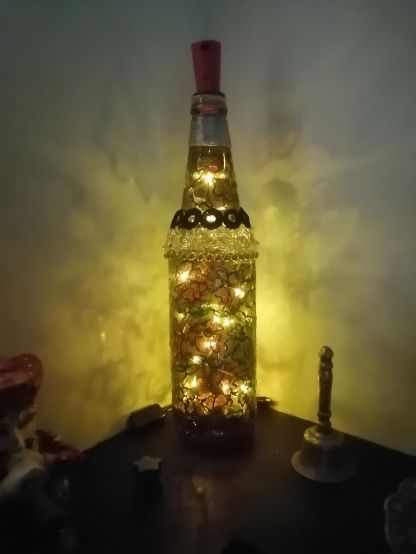 Glitter glass bottle art - lonavalafood