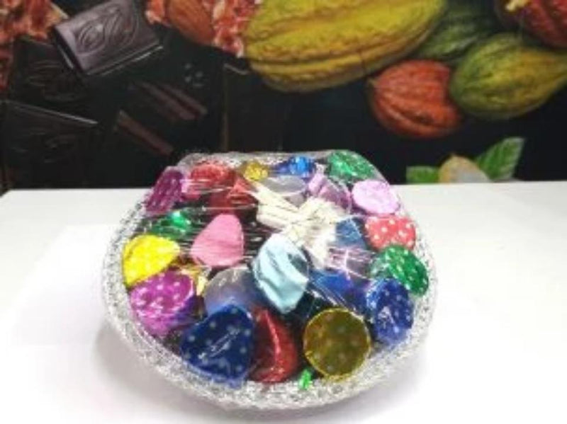 Homemade Chocolate Gifting in CIRCLE / ROUND basket (Chocohut) - lonavalafood