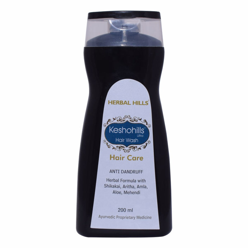 Herbalhills Keshohills Ultra Hair Wash 200ml - Pure Herbal Hair care shampoo - for all hair types.