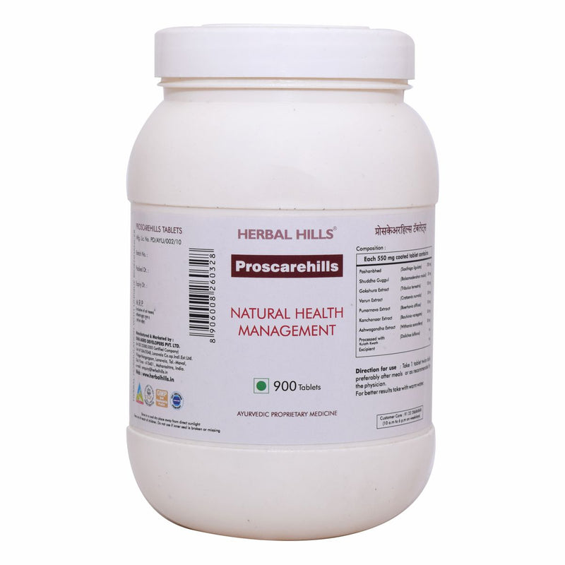 Herbal Hills Proscarehills  - Value Pack 900 Tablets - Prostate supplement for men for Prostate health and healthy urination regularity