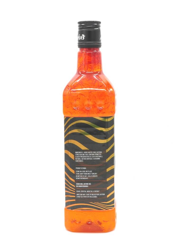 Pure saffron syrup