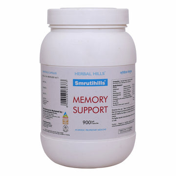 Herbal Hills Smrutihills - Value Pack 900 Capsules - memory booster, brain tonic with clarified butter, Improves concentration and brain function - soft capsule
