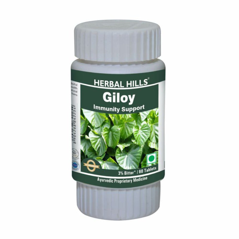 Herbal Hills Giloy / Guduchi 60 Tablets Ayurvedic Giloy (Tinospora cordifolia) 400 mg tablet to improve Immunity
