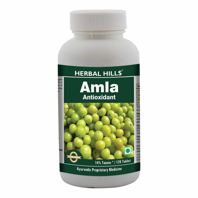 Herbal   Amla 120 Tablets Ayurvedic Amla or Amlaki (Emblica officinalis) 500mg Powder and Extract blend antioxidant in a Tablets form for Immune Support