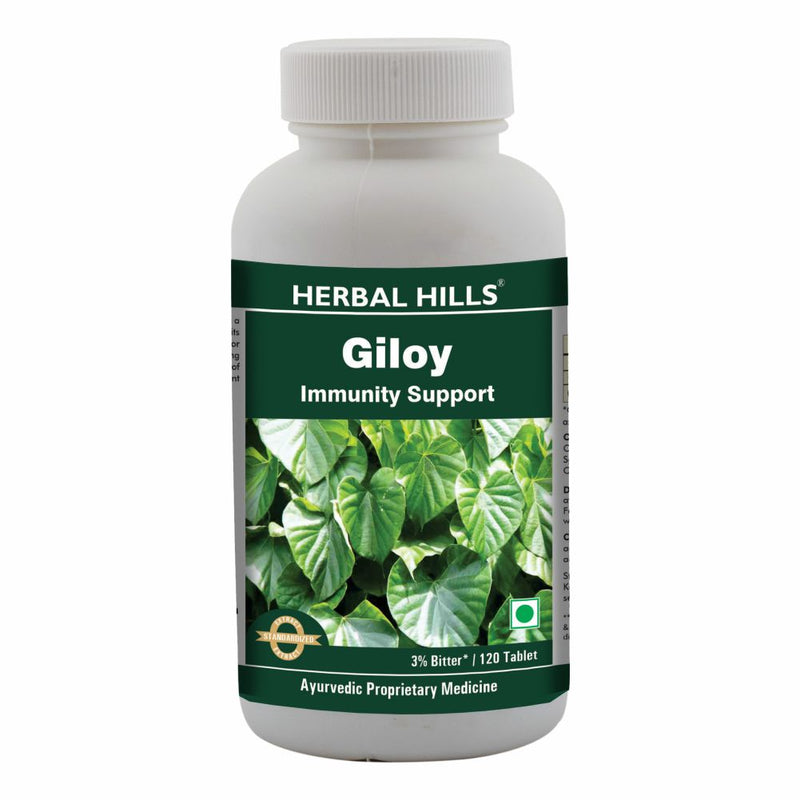 Herbal Giloy / Guduchi 120 Tablets Ayurvedic Giloy (Tinospora cordifolia) 400 mg tablet to improve Immunity