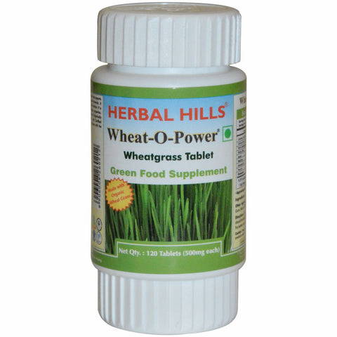 Herbal Hills Wheatgrass 120 Tablet - Farm Fresh Wheatgrass Powder Organically certified by USDA, NOP, VOCA & NPOP -  for immunity, blood purification & healthy cells
