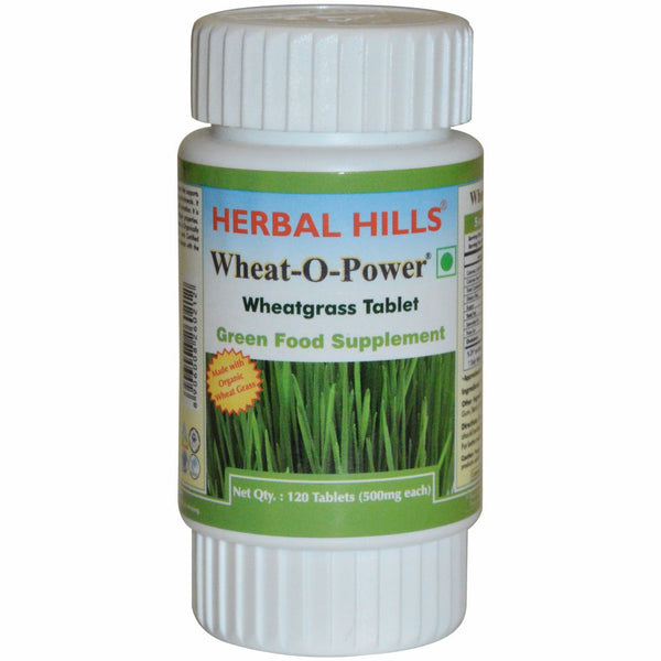 Herbal Hills Wheatgrass 120 Tablet - Farm Fresh Wheatgrass Powder Organically certified by USDA, NOP, VOCA & NPOP -  for immunity, blood purification & healthy cells