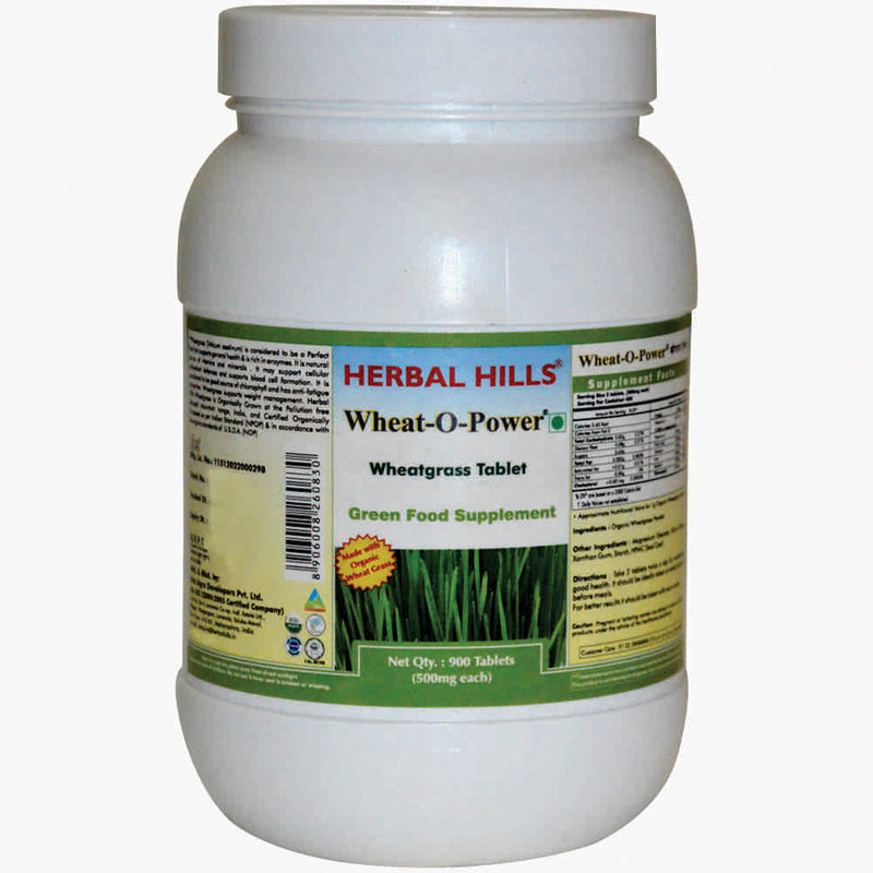 Wheatgrass - Value Pack 900 Tablets (Herbal Hills)
