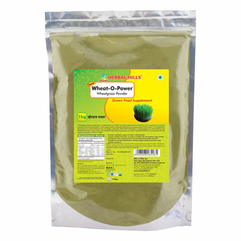 Wheatgrass 1 kg Powder Value Pack  (Herbal Hills)